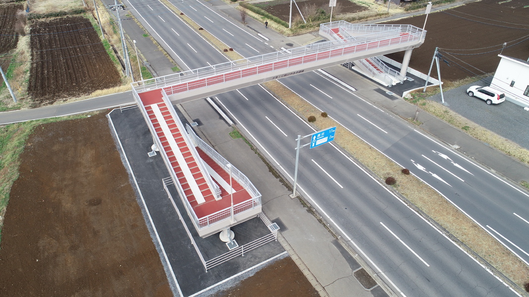 歩道橋下部工事 羽生田上蒲生線その1（快安道補）